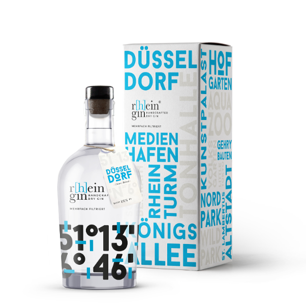 r[h]eingin Klassiker - Düsseldorfer Gin inkl. Geschenkverpackung, 46% Vol.
