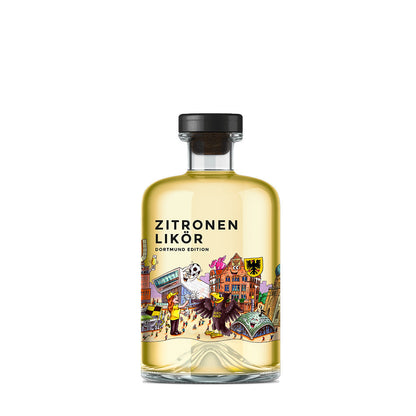 Vorderseite Likör Zitrone Kunstedition Dortmund Skyline