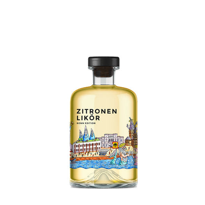 Vorderseite Likör Zitrone Kunstedition Bonn Skyline